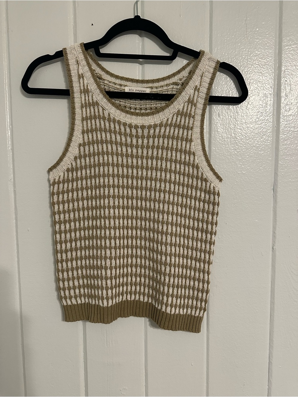 Blu Pepper Knit Tank Top